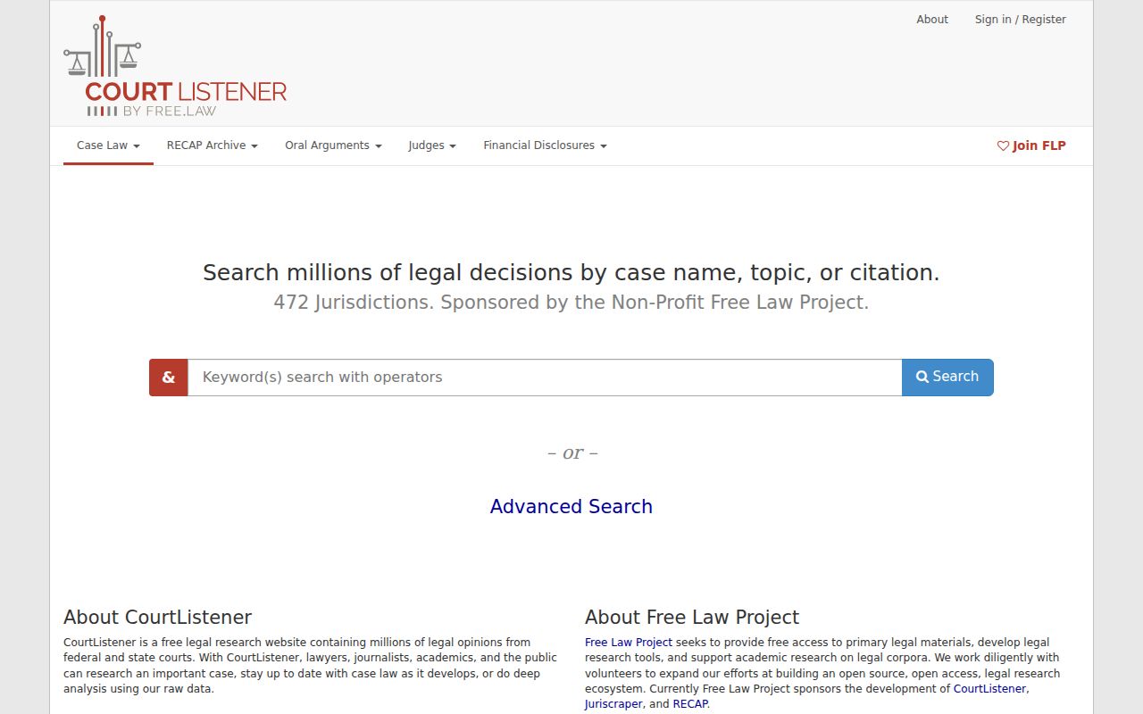 Otero County court docket federal records search interface context