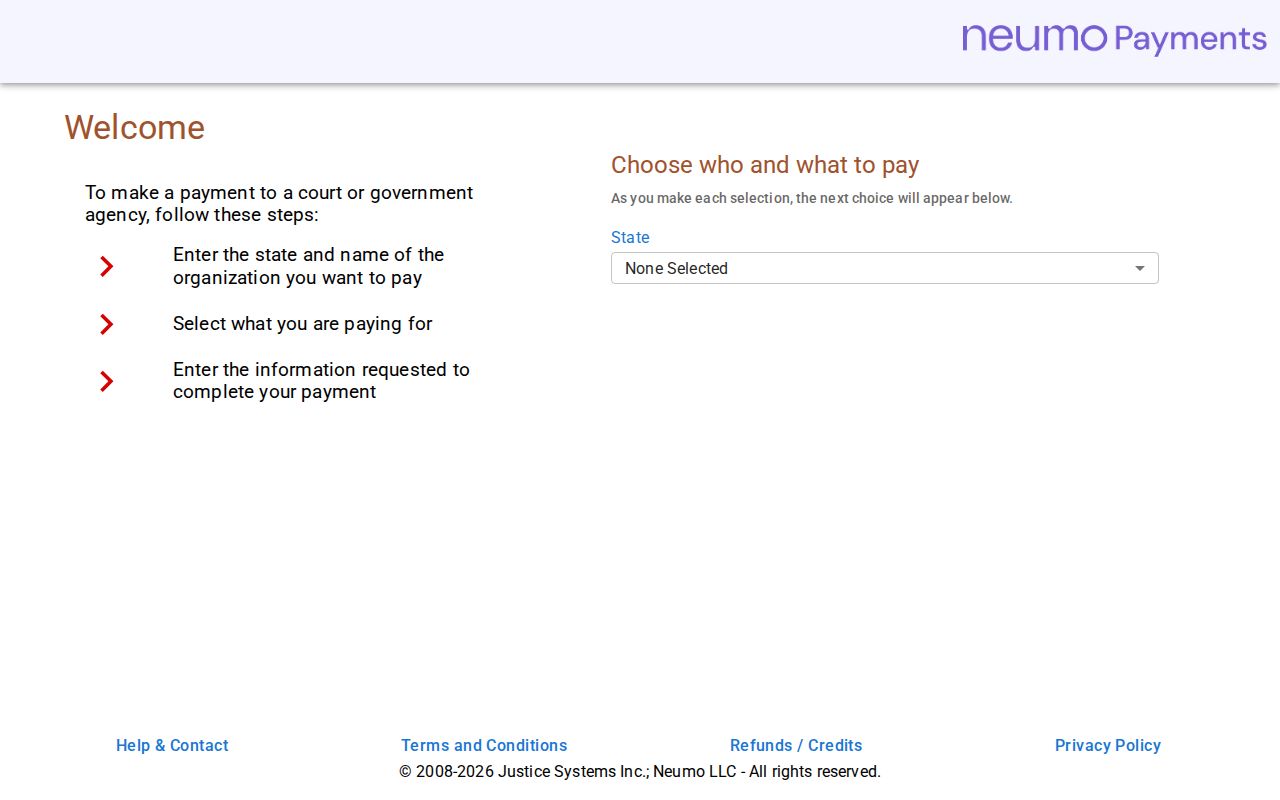 Otero County traffic court records CitepayUSA citation payment screen
