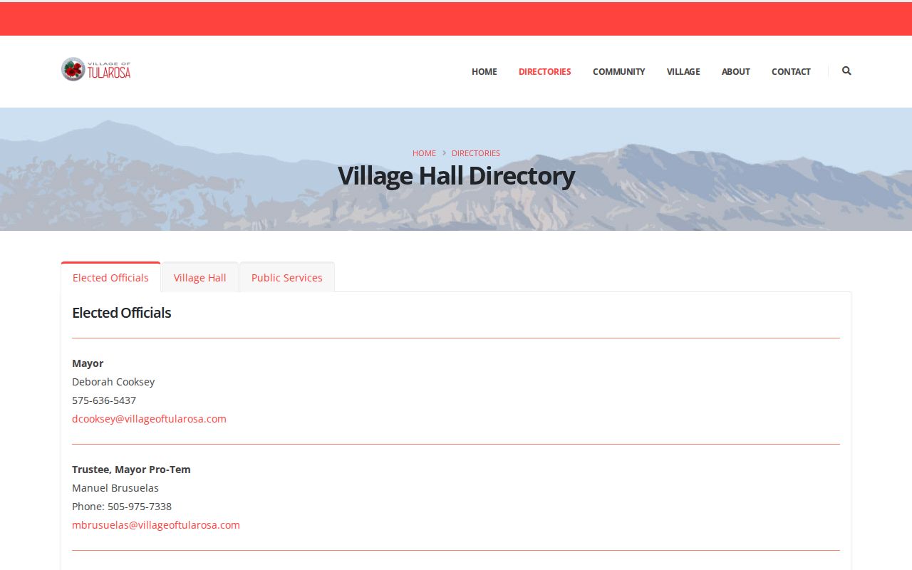 Tularosa court records municipal court directory listing